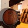 A wine barrel in a cellar